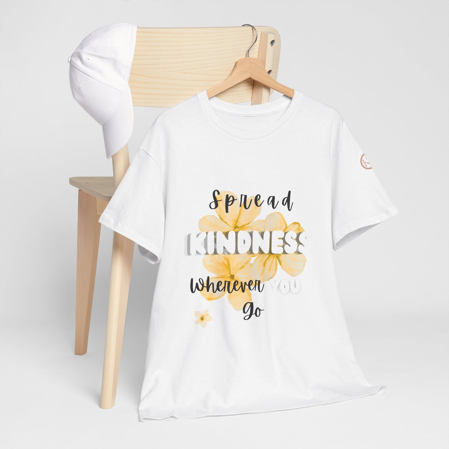 Spread Kindness Unisex White Tee – Wherever You Go