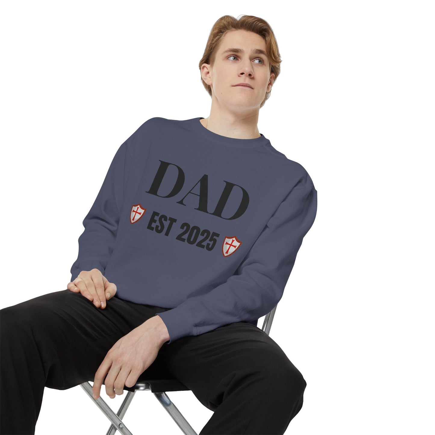 Dad - EST 2025 Shield Sweatshirt