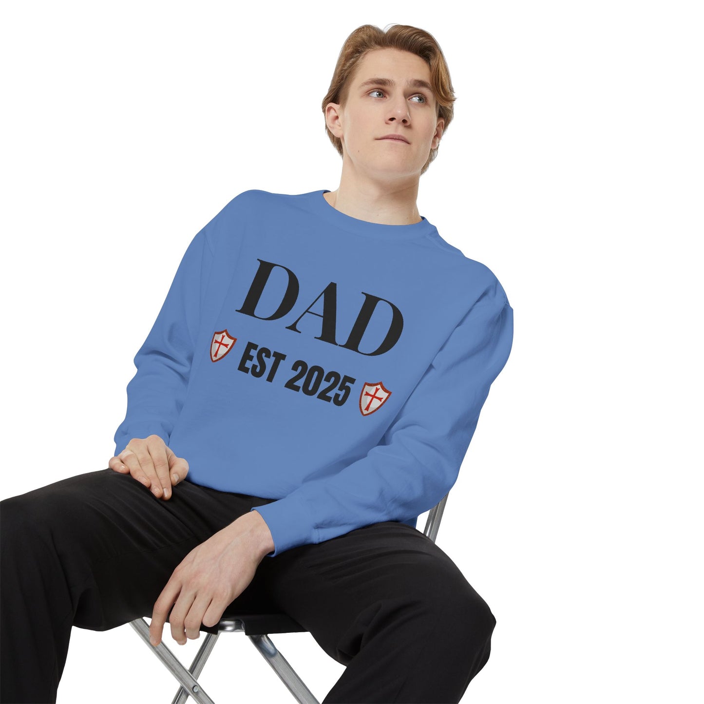Dad - EST 2025 Shield Sweatshirt