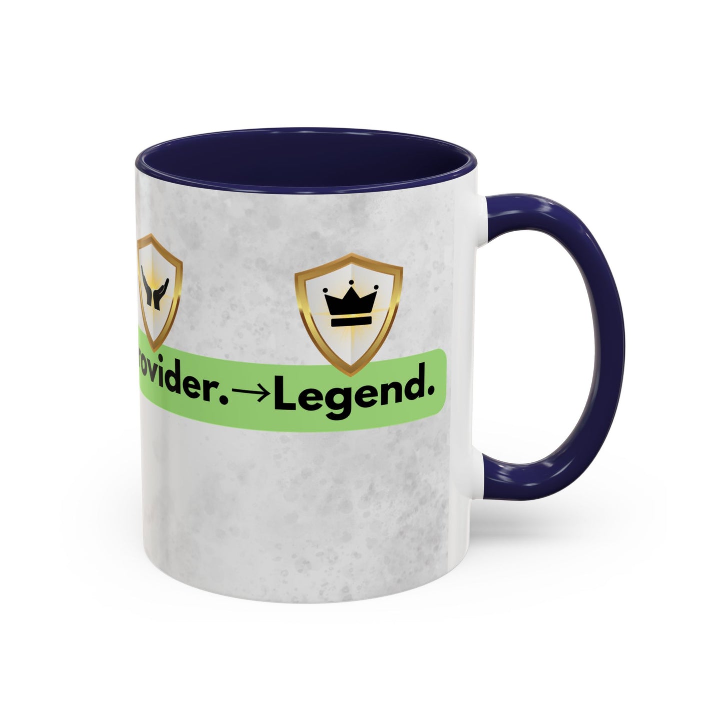 Golden Glory- Kingdom Dad Coffee Mug - From Protector to Provider- Dad, you are a Legend in gold