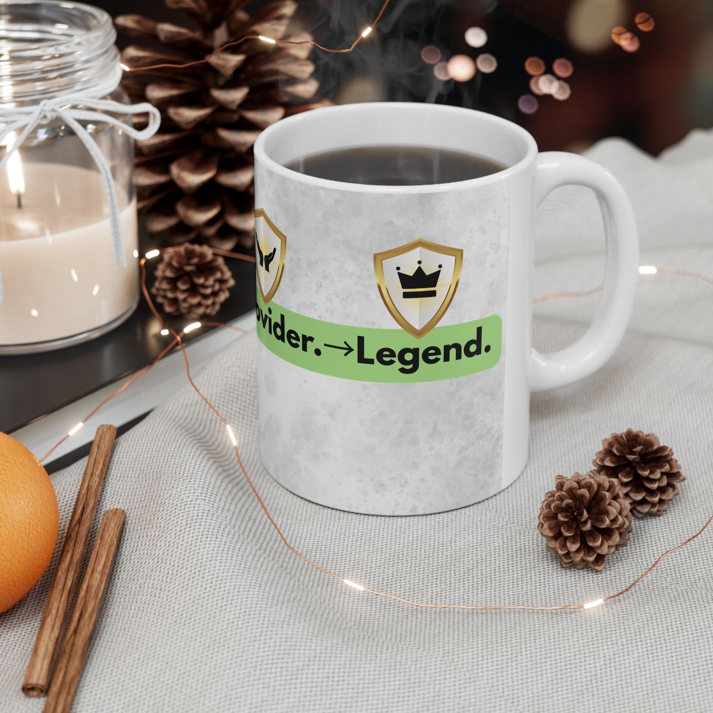Golden Glory-Empowering Dad Ceramic Mug | Protector Provider Design,