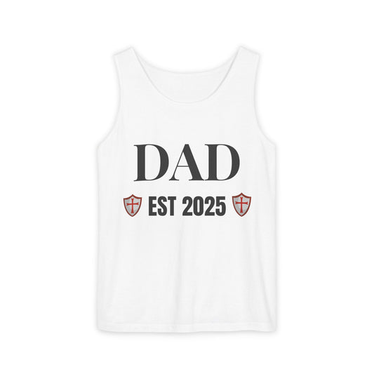 Dad - Est 2025 Shield Tank Top