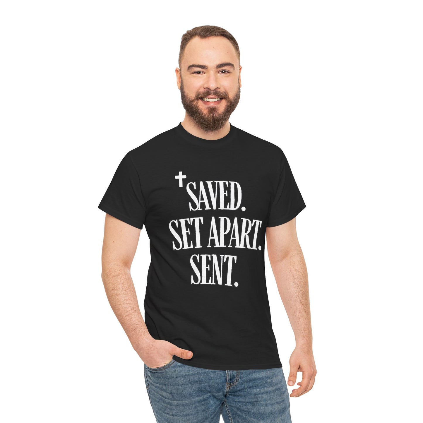 Unisex Tee – SAVED. SET APART. SENT.