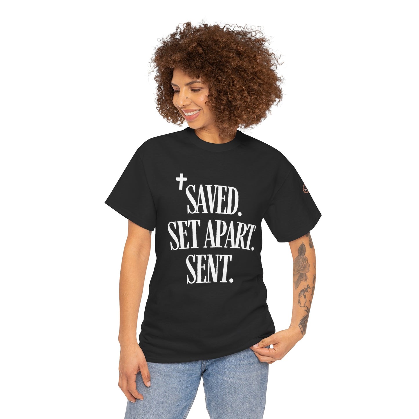 Unisex Tee – SAVED. SET APART. SENT.