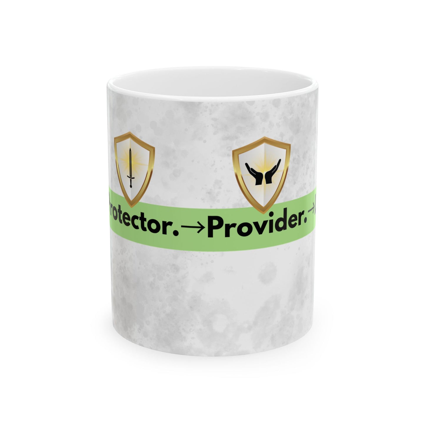Golden Glory-Empowering Dad Ceramic Mug | Protector Provider Design,