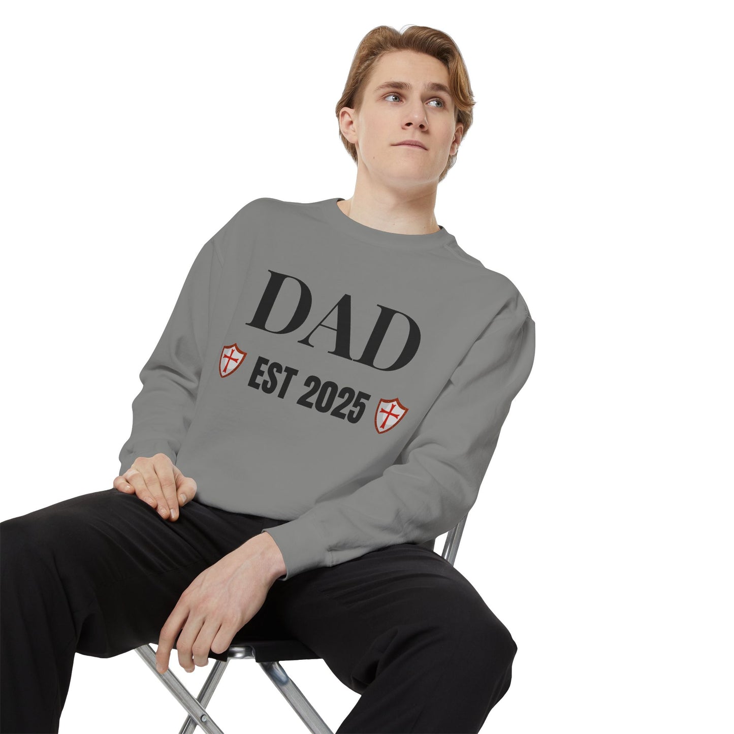 Dad - EST 2025 Shield Sweatshirt
