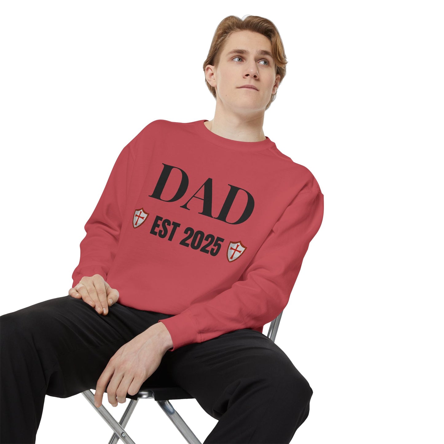 Dad - EST 2025 Shield Sweatshirt