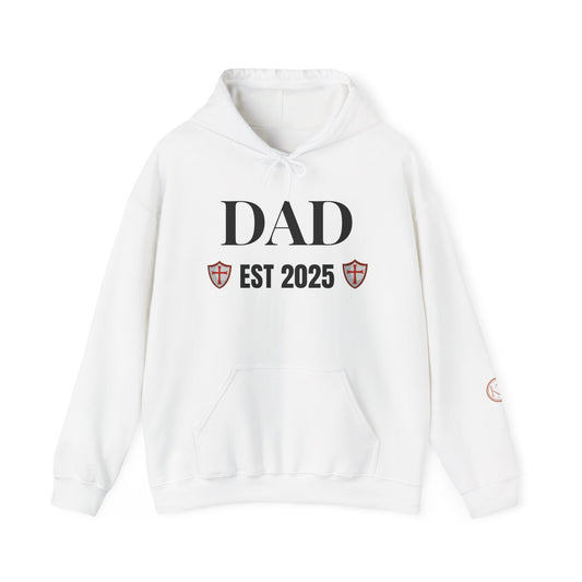DAD- EST 2025 Shield Hoodie