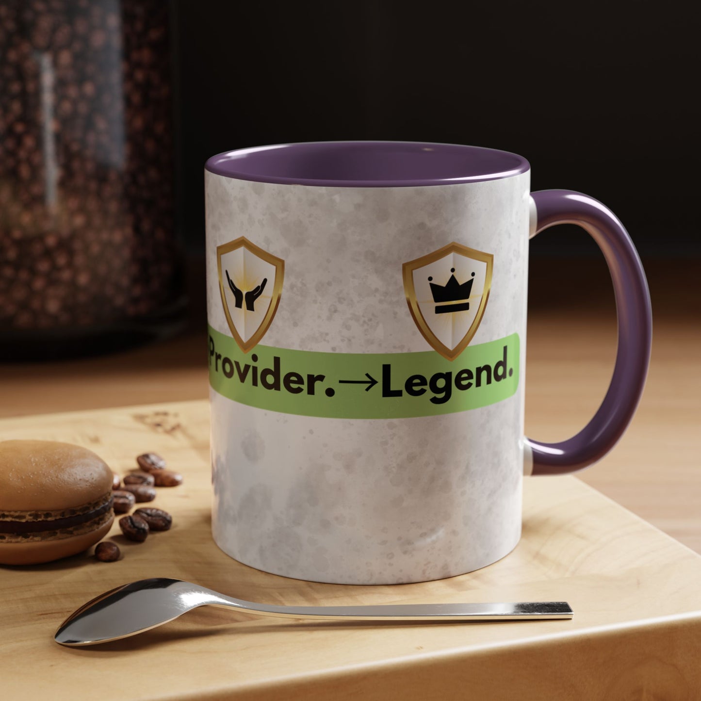 Golden Glory- Kingdom Dad Coffee Mug - From Protector to Provider- Dad, you are a Legend in gold