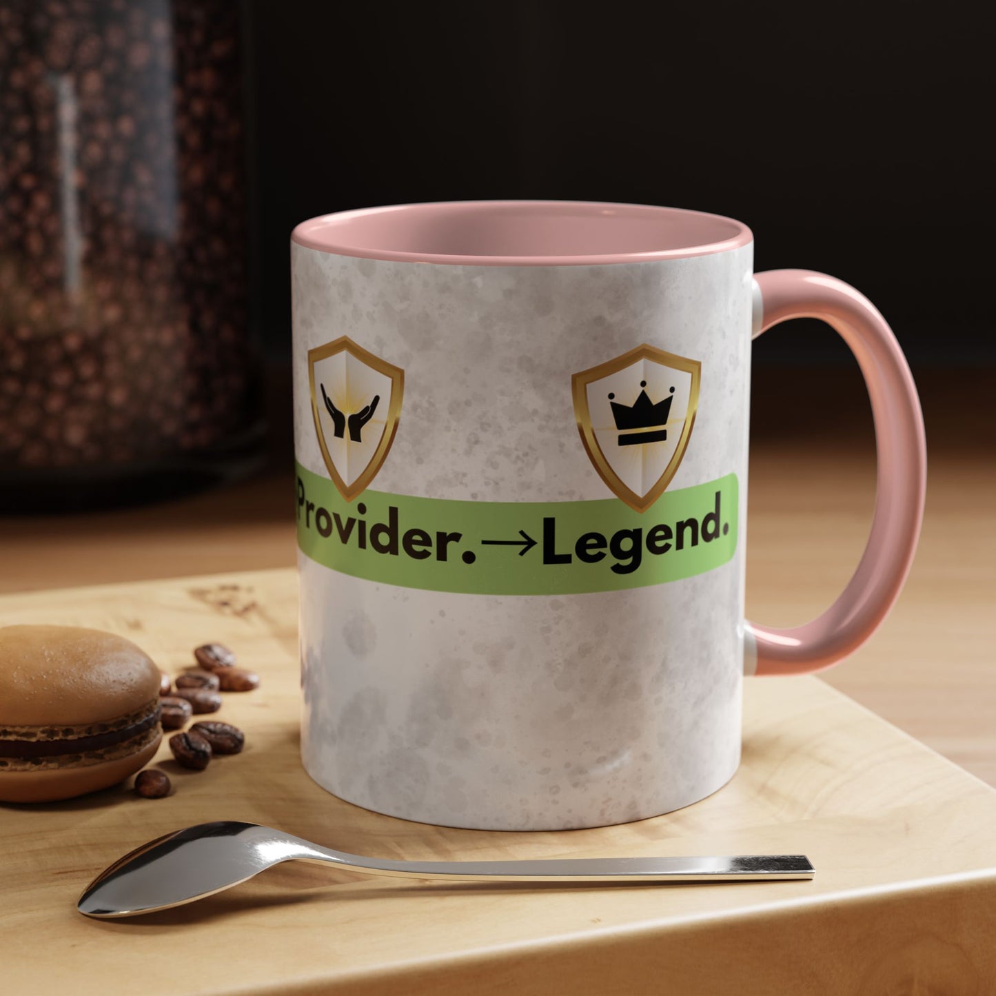 Golden Glory- Kingdom Dad Coffee Mug - From Protector to Provider- Dad, you are a Legend in gold