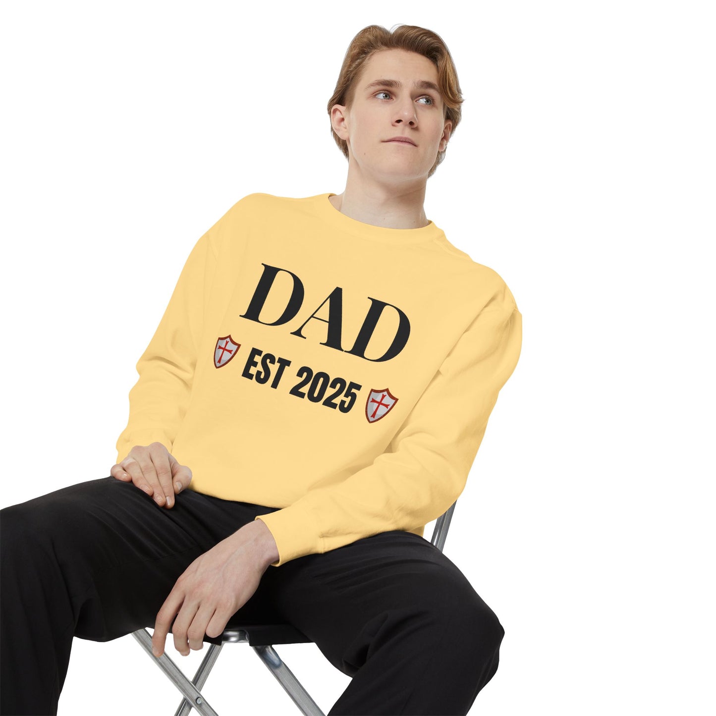 Dad - EST 2025 Shield Sweatshirt