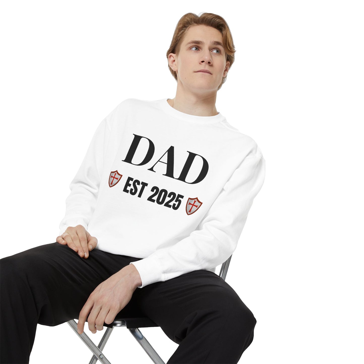 Dad - EST 2025 Shield Sweatshirt