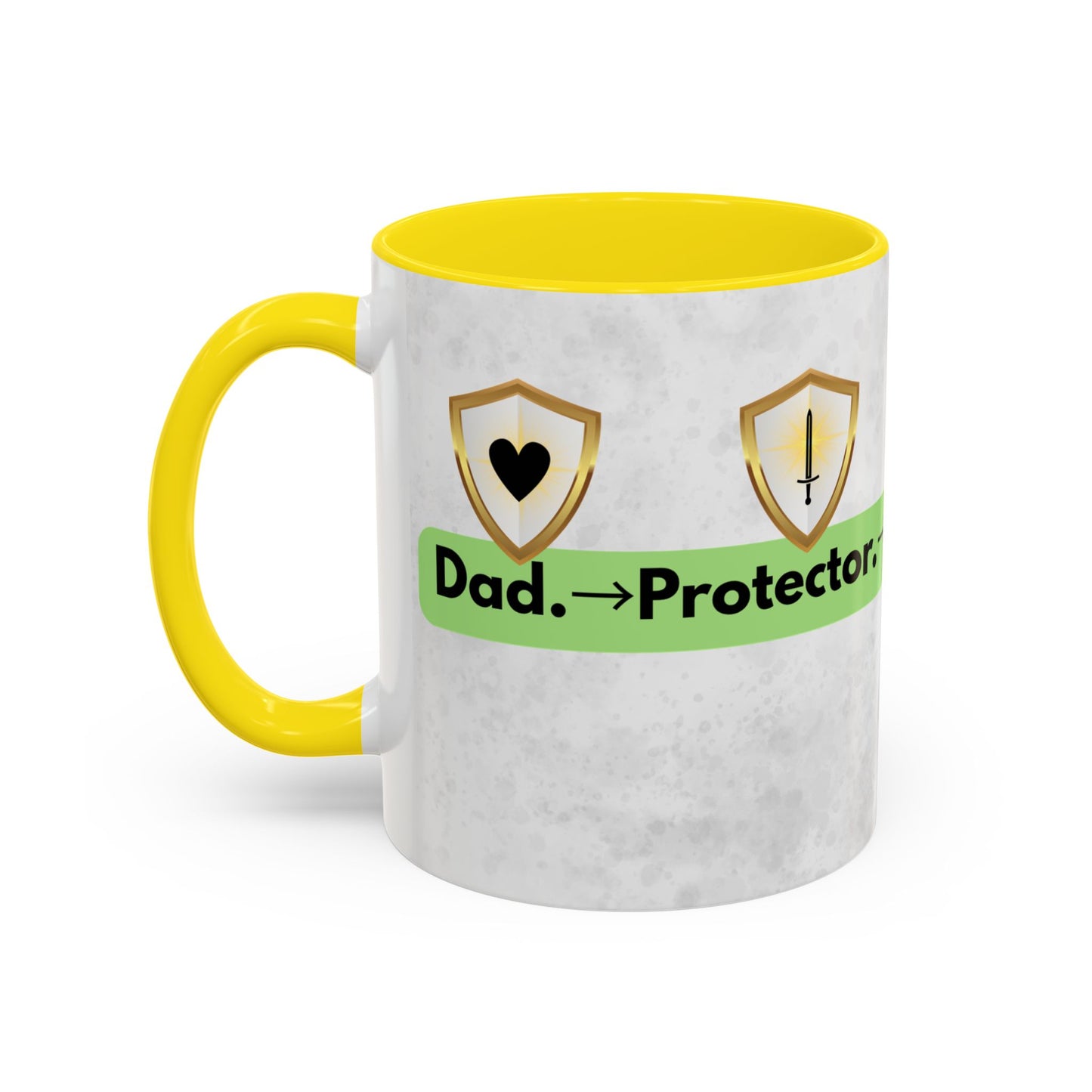 Golden Glory- Kingdom Dad Coffee Mug - From Protector to Provider- Dad, you are a Legend in gold