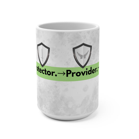 Hero's Journey Mug 15oz - For Dad, Protector to Provider to Legend