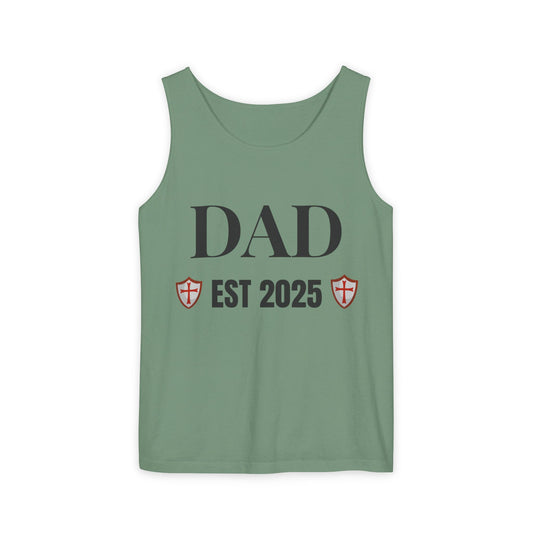 Dad - Est 2025 Shield Tank Top